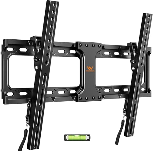 IWORKBORAD 55 65 75 85 inch Tilting TV Wall Mount for 32-90 '' TVs, Low Profile TV Mount Bracket, Safe Lock & Quick Release, Max VESA 600x400mm, 24 inch Studs,132 lbs, Fit Most 55  75  85  86 TVs